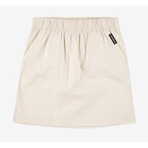 Converse Girls Woven Patch Pocket Skirt Beige Size Large New 12-13 Yrs